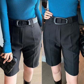 Moteriškas tikros odos paltas su plačiu diržu, dvipusė avies oda, automatinė sagtis, vienos spalvos