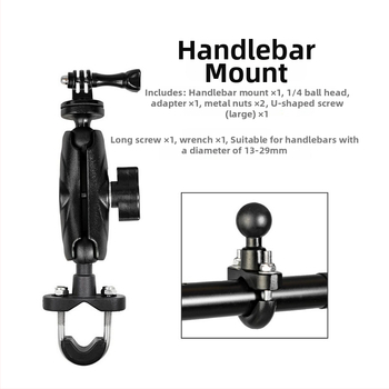 Moto action-kaamera kinnitaja — alumiiniumsegu — spordikaameratega sobiv — Bränd: Motorcycle bubble