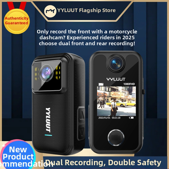 Motociklo dash cam L9 su 140° matomo kampu, 800 000 pikselių, SD kortelė iki 64 GB, atspari vandeniui, HD stabilizavimas