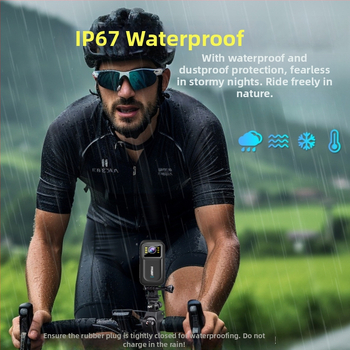 Motociklo dash cam L9 su 140° matomo kampu, 800 000 pikselių, SD kortelė iki 64 GB, atspari vandeniui, HD stabilizavimas