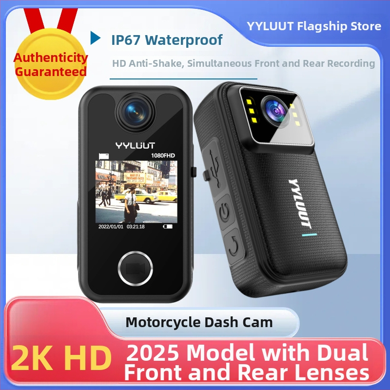 Motociklo dash cam L9 su 140° matomo kampu, 800 000 pikselių, SD kortelė iki 64 GB, atspari vandeniui, HD stabilizavimas