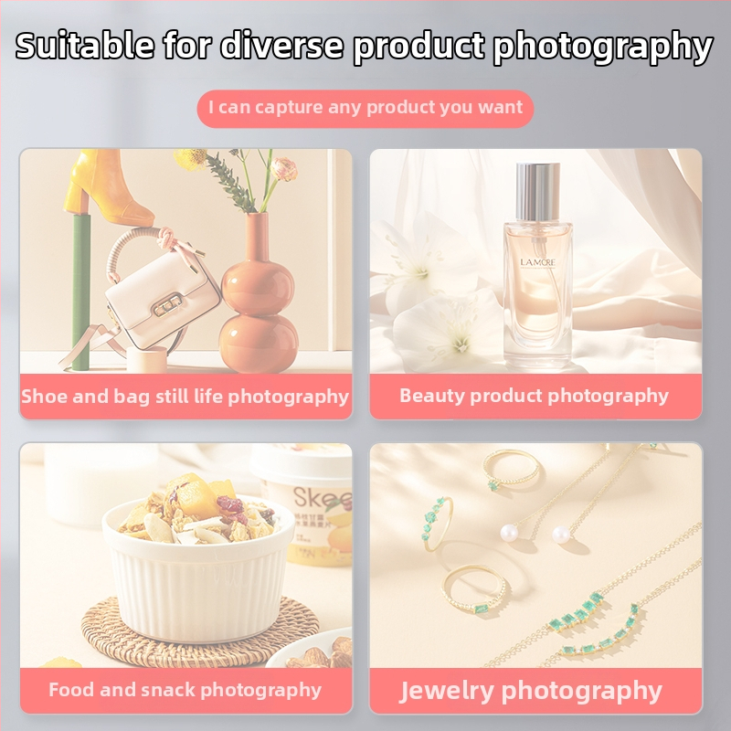 LED studijas gaismas kaste juvelierizstrādājumu fotografēšanai