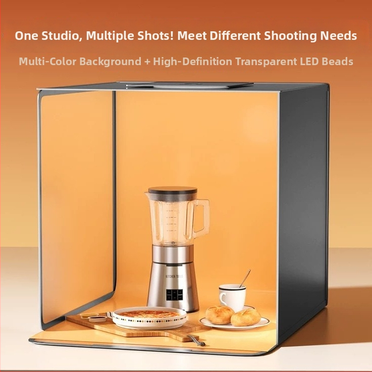 Studijas LED Produktu Fotogrāfijas Gaismas Lodziņš | Alumīnija rāmis, Mīksta gaismas audums, Ekrāns, Zīmols Leitesheng, Ražošanas laukums 40/50/60