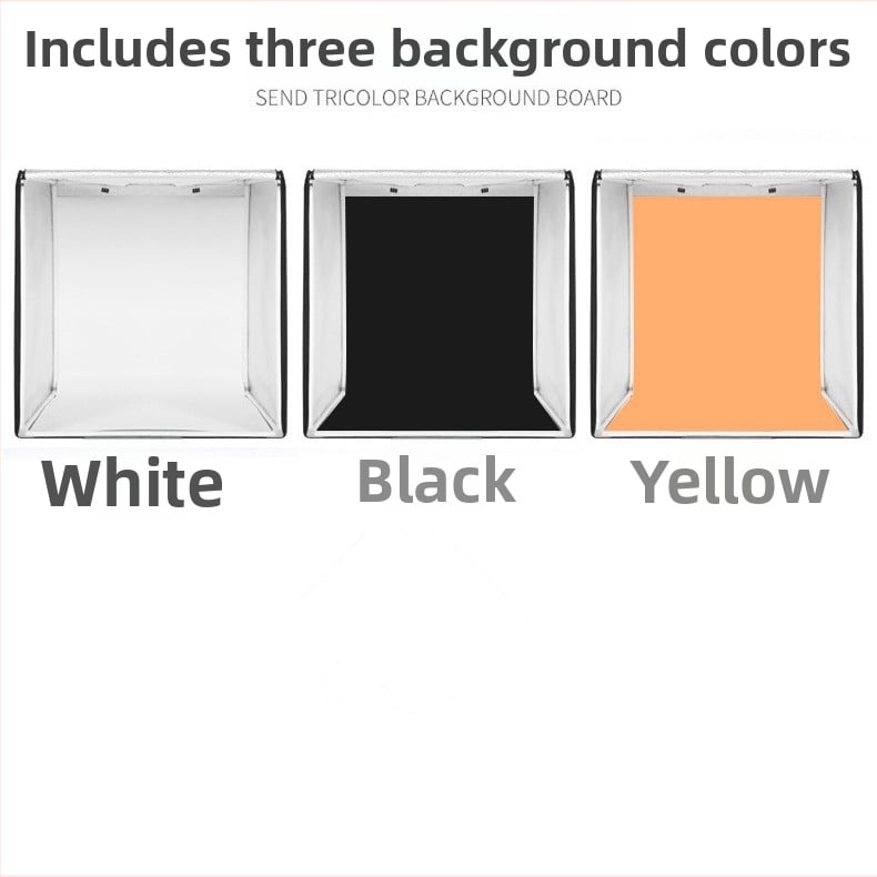 Studijas LED Produktu Fotogrāfijas Gaismas Lodziņš | Alumīnija rāmis, Mīksta gaismas audums, Ekrāns, Zīmols Leitesheng, Ražošanas laukums 40/50/60