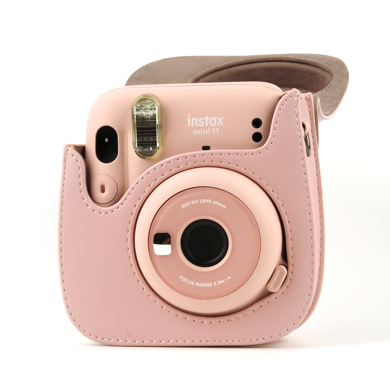 Geantă de cameră din piele pentru Instax Mini 11 — PU piele, impermeabilă, anti-furt, stil crossbody, model INSTAX MINI11