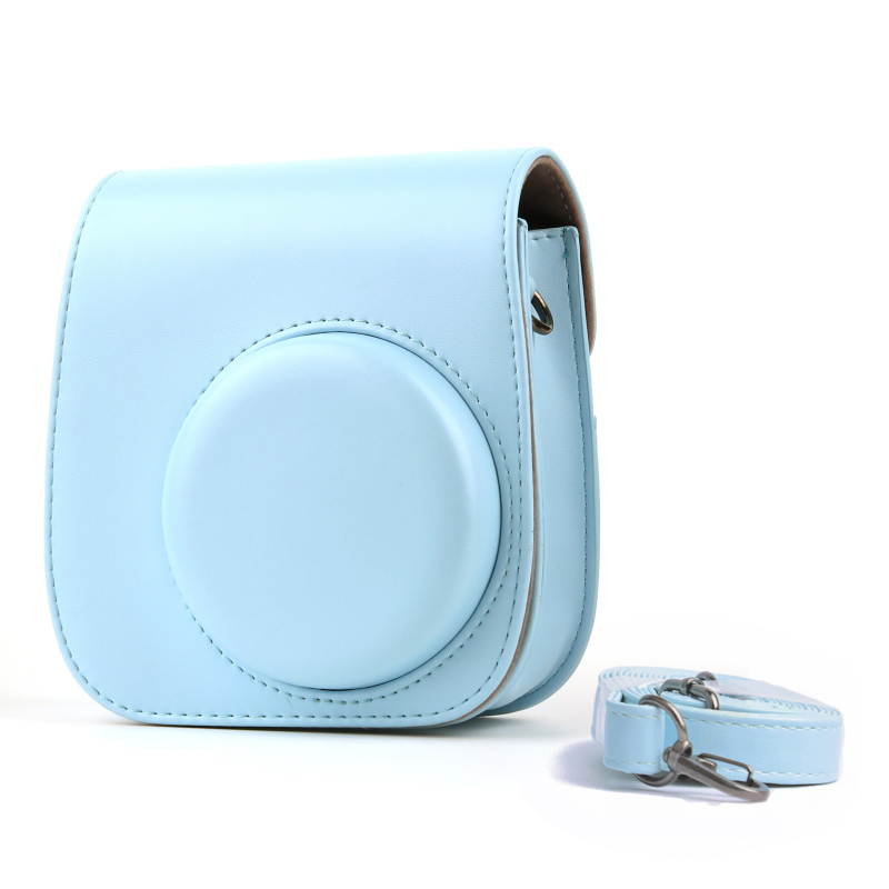 Geantă de cameră din piele pentru Instax Mini 11 — PU piele, impermeabilă, anti-furt, stil crossbody, model INSTAX MINI11
