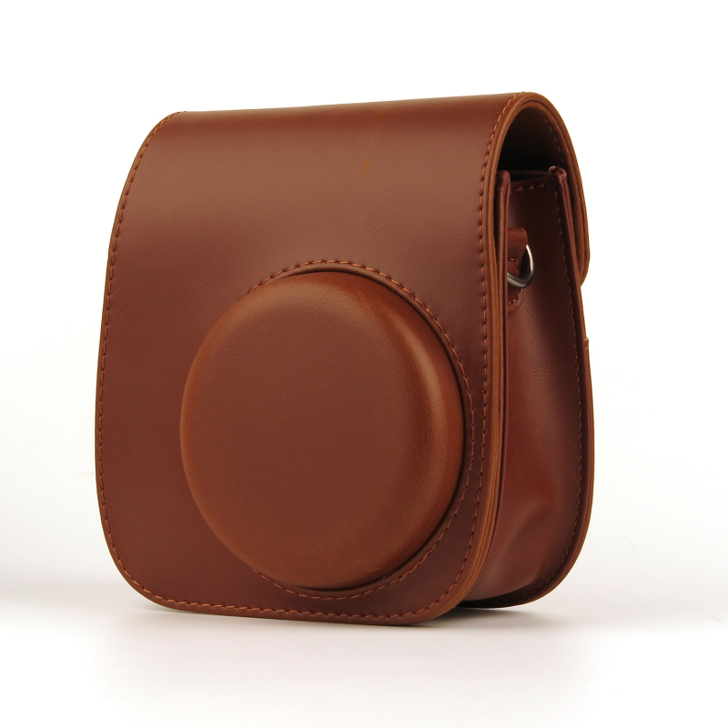 Geantă de cameră din piele pentru Instax Mini 11 — PU piele, impermeabilă, anti-furt, stil crossbody, model INSTAX MINI11