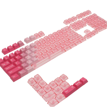 Prozirne kapice tipki za mehaničke tipkovnice — univerzalno za 61/87/98/104 tipki; materijal ABS; vodootporne; bez pozadinskog osvjetljenja; uključuje kapice i alat za vađenje tipki