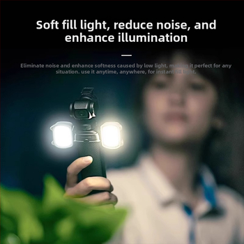 Magnetické LED osvetlenie pre DJI Pocket3 a OSMO Pocket2 – magnetické uchytenie, kompaktné osvetlenie pre vlog