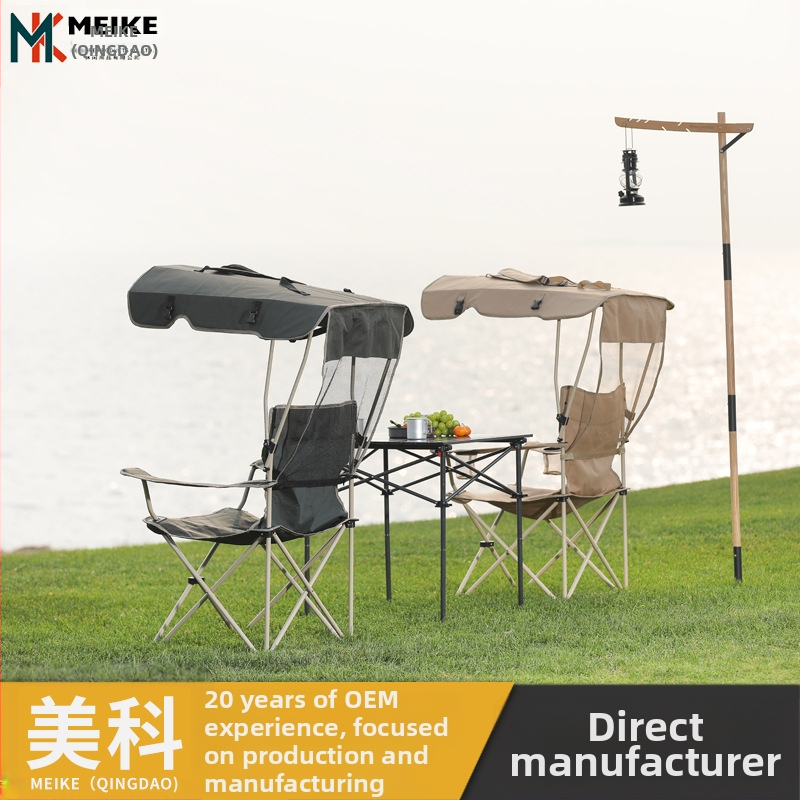 Scaun pliabil de camping, cadru din oțel și pânză Oxford – 5,3 kg, Shang Pai MK, pentru camping, pescuit și schițe
