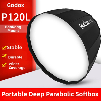 God Cow P120L Parabolic Soft Light Box pentru fotografie, material flocking, greutate 1,79 kg