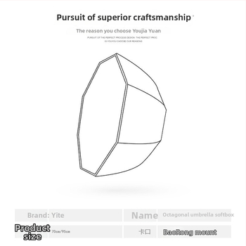 Októgonálny softbox s dážnikovým štýlom, skladací, 101–150W, 110–220V, pre fotografovanie, live prenosy a krása