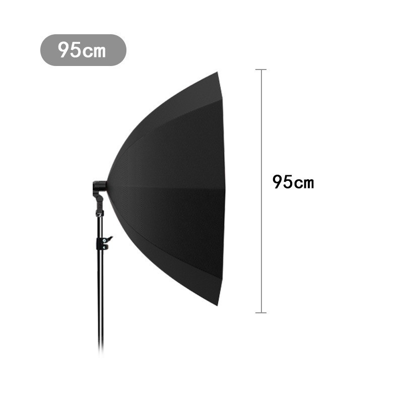 Cutie de lumină octogonală cu cap de lampă în stil umbrelă, pliabilă, 101–150W, 110–220V, pentru fotografie, streaming live, frumusețe