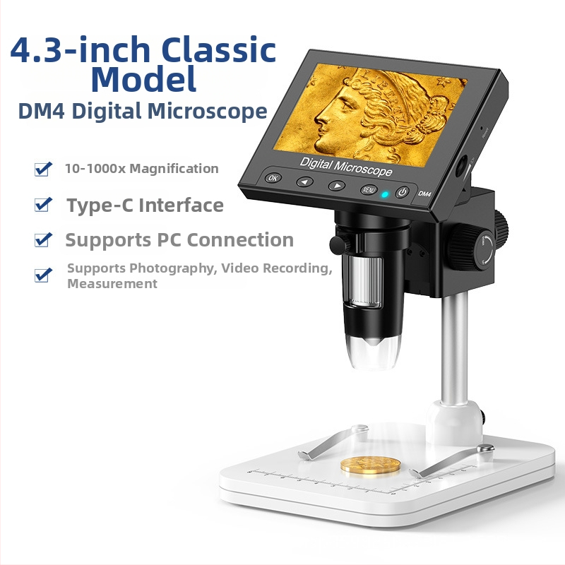 Digitālais palielināmais stikls remontam ar IPS HD displeju, pārnēsājams diagnostikas monitors mobilo tālruņu remontam