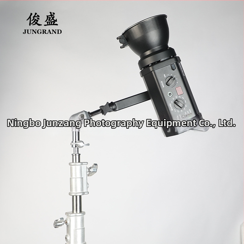 Accesorii pentru stația de iluminat în studio: adaptor din aliaj de aluminiu, adaptor universal, articulație reglabilă inteligentă pentru stația de iluminat (Aliaj de aluminiu; sarcină maximă 2–5 kg; greutate 0,74 kg; potrivit pentru fotografia de studio)