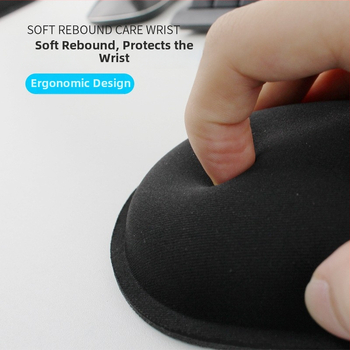 Riešo poilsio kilimėlis klaviatūrai ir peleiai su atminties putomis, anti-slip gumos danga, vienpusė, didelė plokštė, OEM pritaikymas