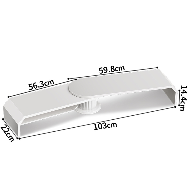 Διπλής οθόνης περιστρεφόμενη βάση ανύψωσης για υπολογιστή, φορητό και επιτραπέζιο monitor – μεταλλική, καθολική