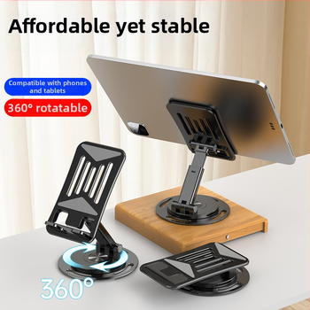 Držiak na telefón – plastový, stolný, skladací, s vysúvacou podperou pre tablet, Magic Bear