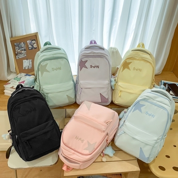 Uniszex nylon hátizsák, légpárnás vállpántokkal, kapacitás alatt 20 L, 8 hüvelykes laptophoz, poliészter bélés