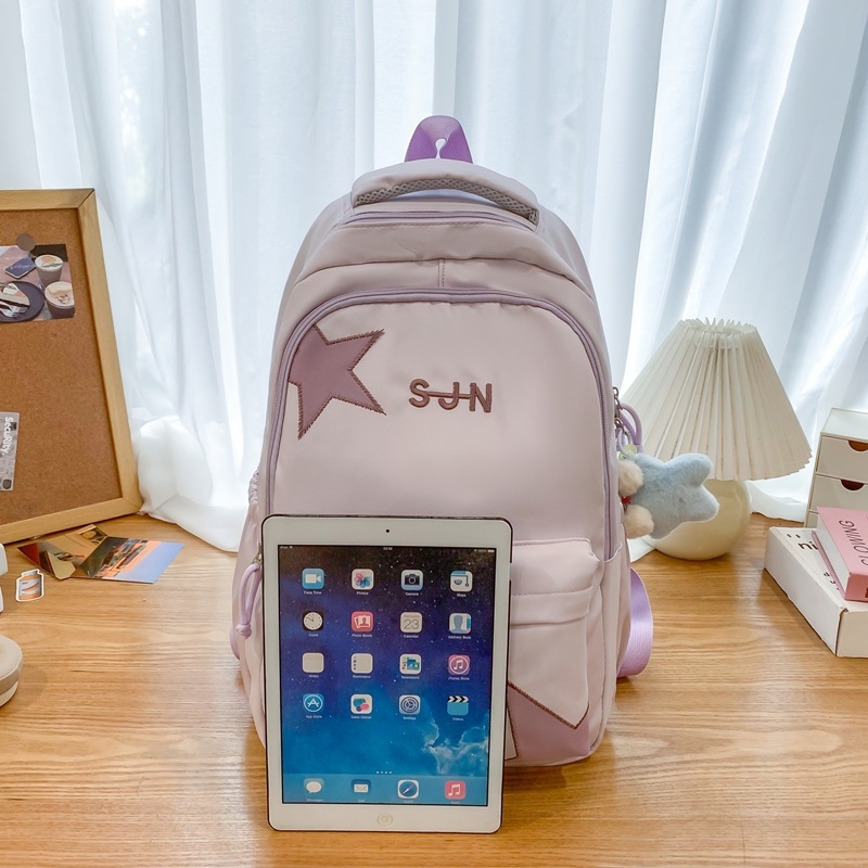 Uniszex nylon hátizsák, légpárnás vállpántokkal, kapacitás alatt 20 L, 8 hüvelykes laptophoz, poliészter bélés