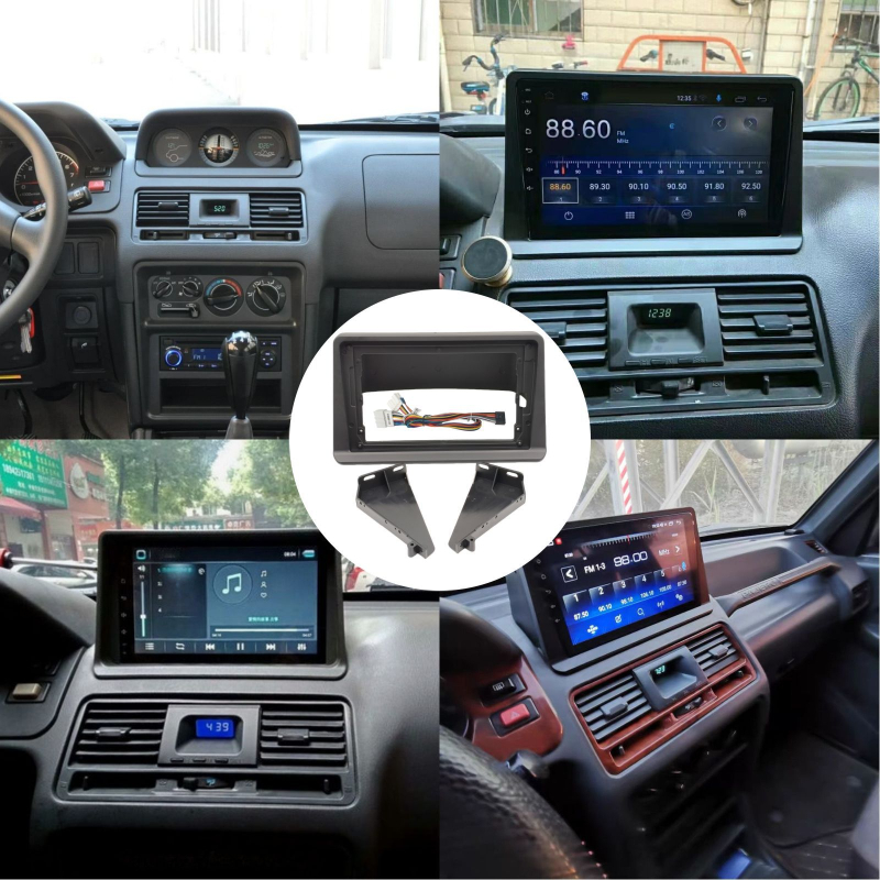 Okvir za središnji panel navigacije DVD za Mitsubishi Pajero V31 – ABS+PC, 0,5 kg, kompatibilno s godinama 1991–2000