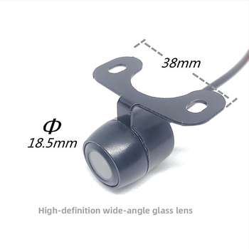 Priekinė ir galinė dvigubo naudojimo kamera stovėjimui, 12V automobiliui, HD 18.5, raiška 688x488, CVBS, 90° reguliuojamas