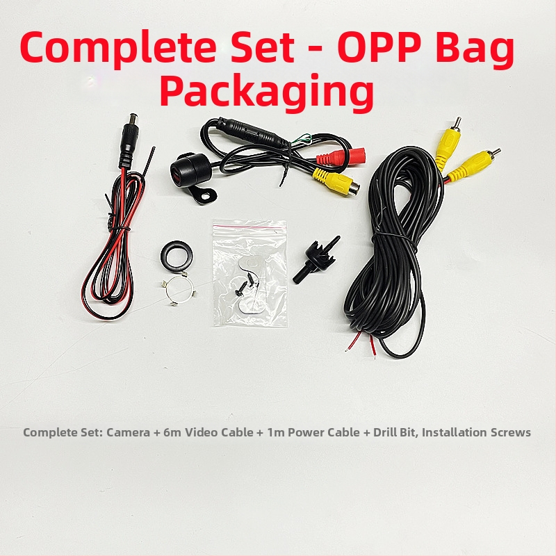 Priekinė ir galinė dvigubo naudojimo kamera stovėjimui, 12V automobiliui, HD 18.5, raiška 688x488, CVBS, 90° reguliuojamas