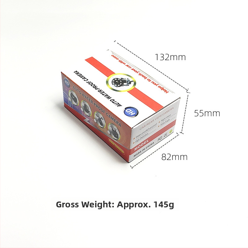 Priekinė ir galinė dvigubo naudojimo kamera stovėjimui, 12V automobiliui, HD 18.5, raiška 688x488, CVBS, 90° reguliuojamas