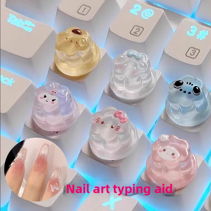 Klaviatūros klavišų dangteliai — gražūs ilgi nagai, manikiūro pagalbininkas, rašymui ir žaidimams, medžiaga Youfanggang