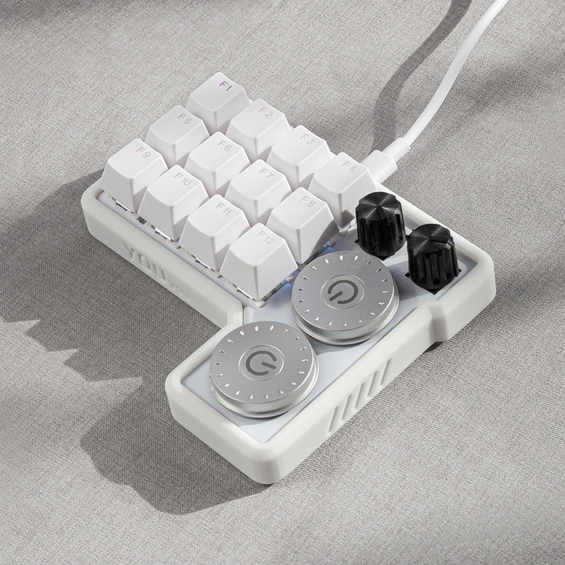 YYR4 Ψηφιακό keypad για ρετουσέρ, επεξεργαστές, εικονογράφους και σχεδιαστές — 12 πλήκτρα, USB-C, Μετά την πώληση: τρεις εγγυήσεις