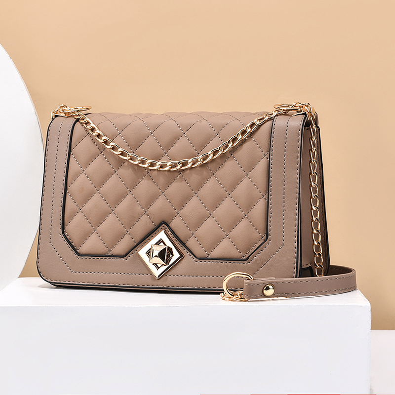 Geantă mică pătrată din PU, crossbody cu fermoar, siluetă orizontală, căptușeală poliester, buzunar interior cu fermoar