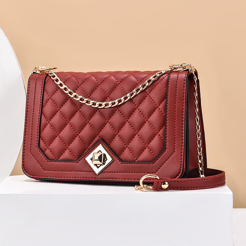 Geantă mică pătrată din PU, crossbody cu fermoar, siluetă orizontală, căptușeală poliester, buzunar interior cu fermoar