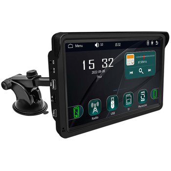 Bežični CarPlay prijenosni zaslon, Bluetooth FM, MP5 multimedija, HD zaslon, napajanje 12V za auto