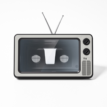 Minso Power Držač za Povećanje Zaslona za Mobitel, Retro TV Stil, ABS + Fresnel Leća, Stolni Držač, Podrška Prilagodbi