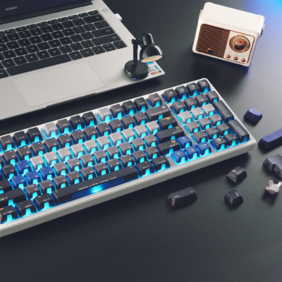 XVX Fearless Contract – Tema Aurora, Set capace taste, Material PBT+PC, 125 taste, Iluminare RGB, Sublimație în două culori, Compatibil cu switch-uri MX