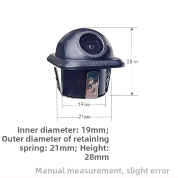 CCD dviejų jungiklių kupolinė automobilių kamera atbulinei vaizdai, plataus kampo