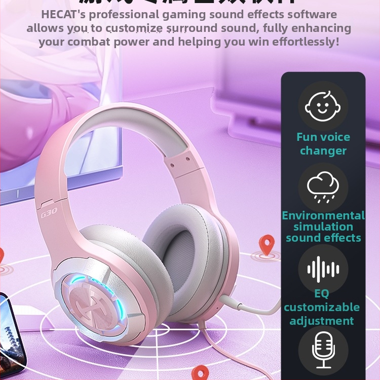 Edifier G30II káblový Cat-Ear herný headset USB