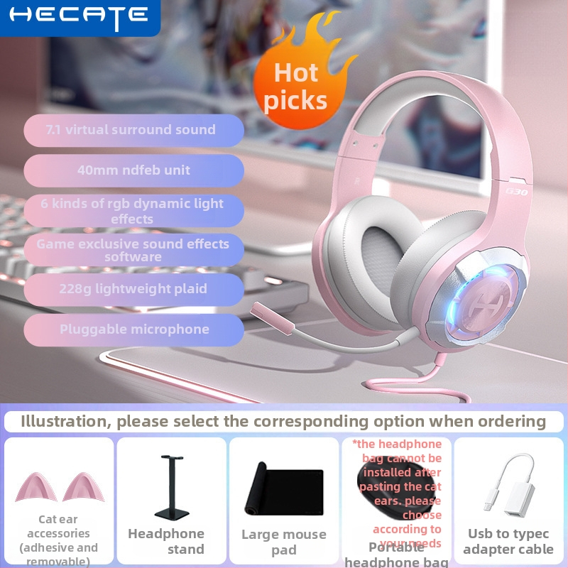 Edifier G30II káblový Cat-Ear herný headset USB
