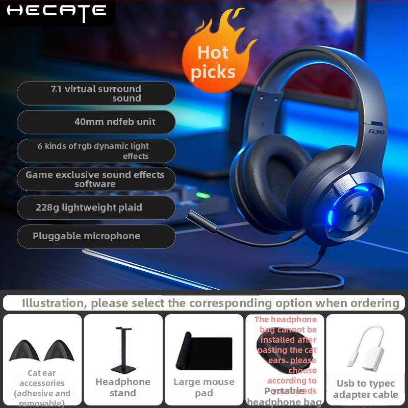 Edifier G30II káblový Cat-Ear herný headset USB