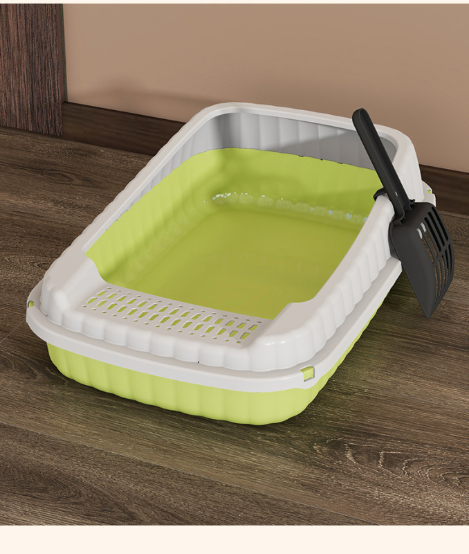 Κουτί άμμου για γάτες – πλήρως ημι-κλειστό, προστασία από διασπορά άμμου, υλικό PP, μάρκα Qinshang