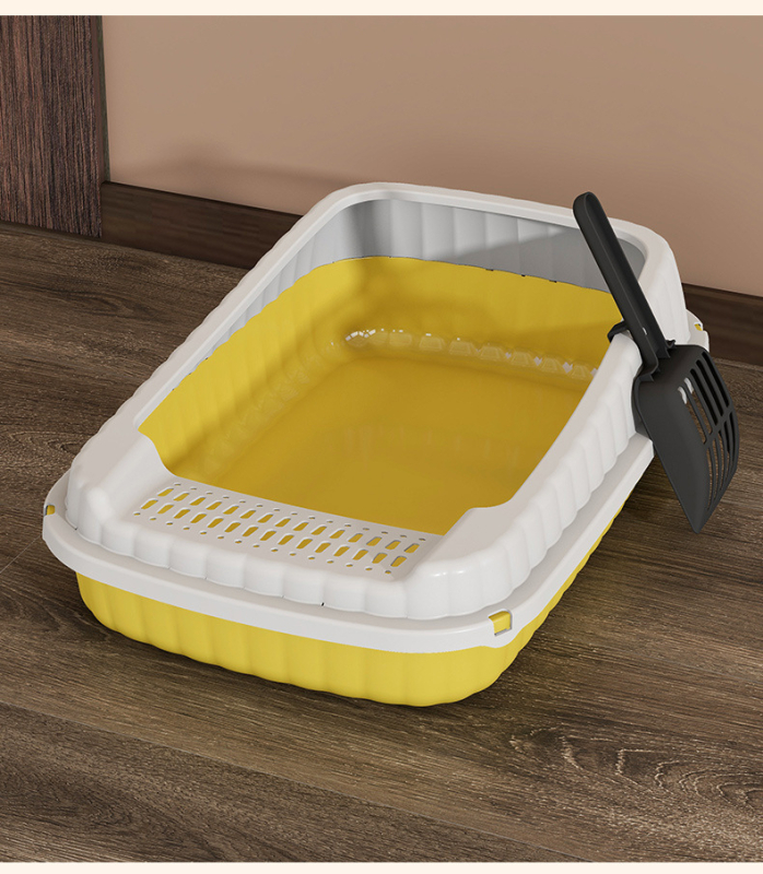 Κουτί άμμου για γάτες – πλήρως ημι-κλειστό, προστασία από διασπορά άμμου, υλικό PP, μάρκα Qinshang