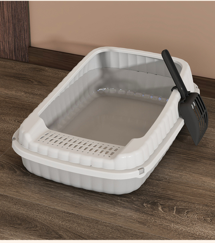 Κουτί άμμου για γάτες – πλήρως ημι-κλειστό, προστασία από διασπορά άμμου, υλικό PP, μάρκα Qinshang