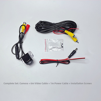 Automobilio atbulinės eigos kamera CCD-17, infraraudonųjų spindulių naktinis matymas, platus kampas, montuojama į transporto priemonę (CCD-17, 12V, CVBS)