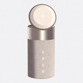 Magnetski bežični punjač s Bluetooth zvučnikom, podesiva noćna lampica, punjač za slušalice — QC3.0, 15W max, 2A