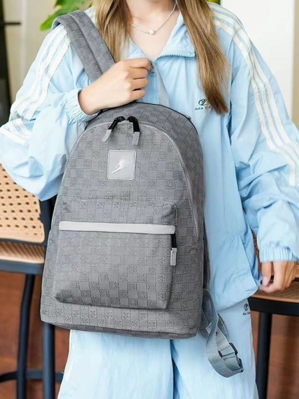 Unisex hátizsák kockás mintával – 20 L alatt, kompatibil 12 hüvelykes laptophoz, kopásálló, görbült vállpántokkal
