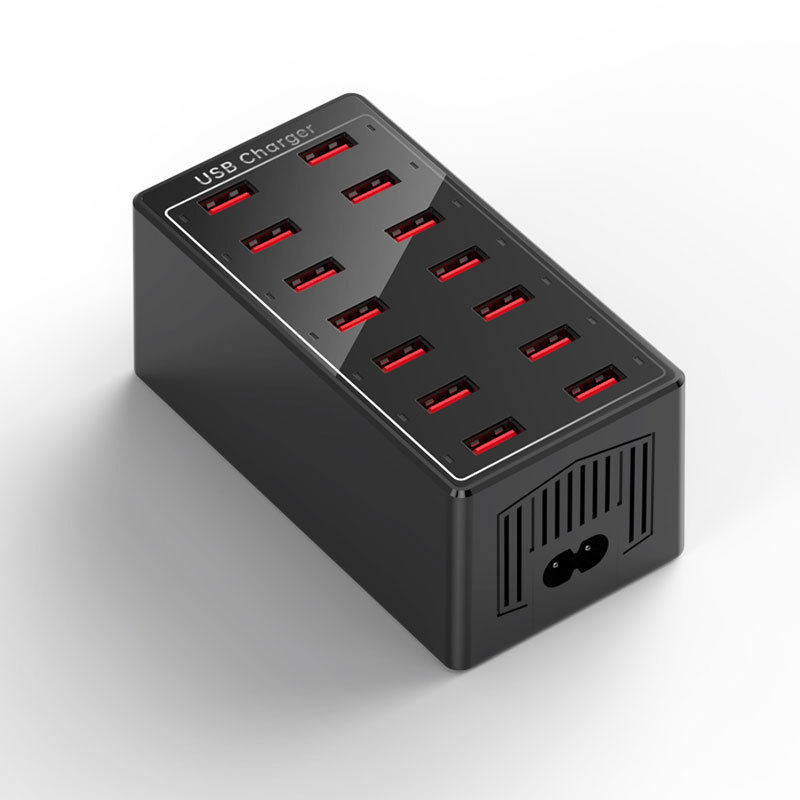 Hub USB cu 14 porturi, stație de încărcare pe birou, 5V pe port, 105W în total, încărcare universală rapidă