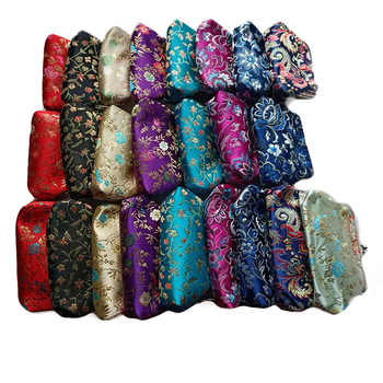 Novčanik za novčiće od svile, cvjetni uzorak, književno-nacionalni umjetnički stil, s jednim pretincem, proizvedeno u Suzhou