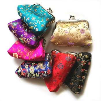 Novčanik za novčiće od svile, cvjetni uzorak, književno-nacionalni umjetnički stil, s jednim pretincem, proizvedeno u Suzhou