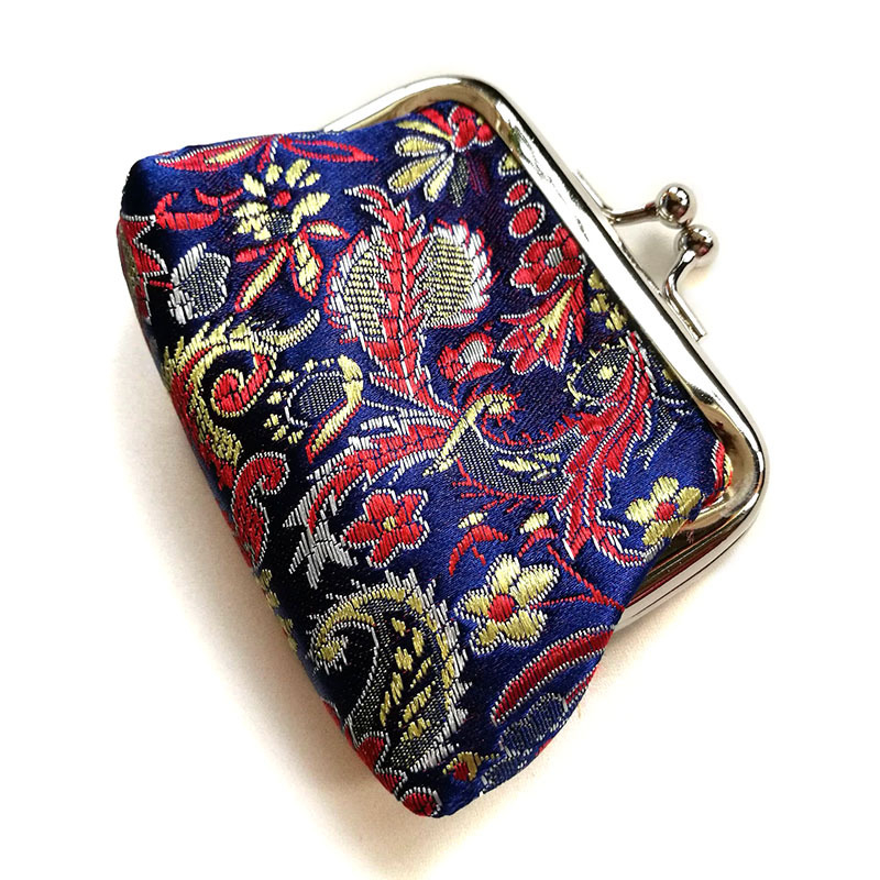 Novčanik za novčiće od svile, cvjetni uzorak, književno-nacionalni umjetnički stil, s jednim pretincem, proizvedeno u Suzhou