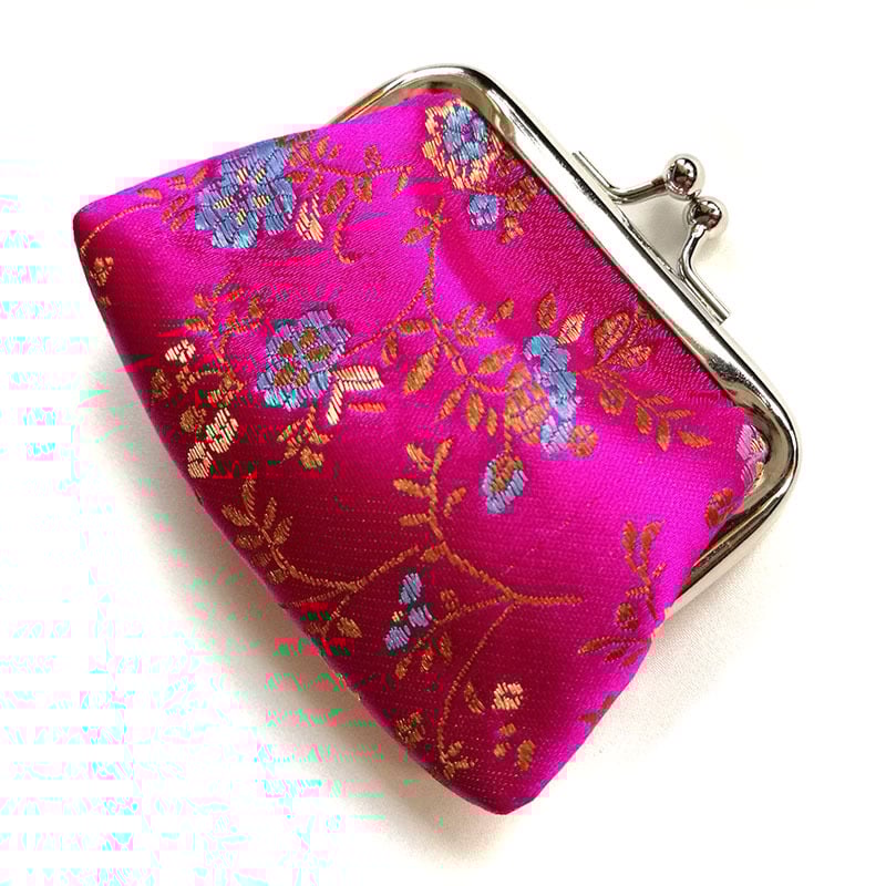 Novčanik za novčiće od svile, cvjetni uzorak, književno-nacionalni umjetnički stil, s jednim pretincem, proizvedeno u Suzhou